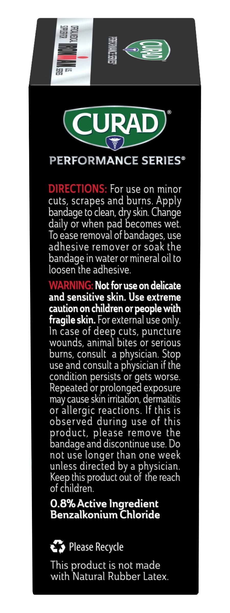 CURAD Ironman 3x absorbent bandage ideal for active injuries