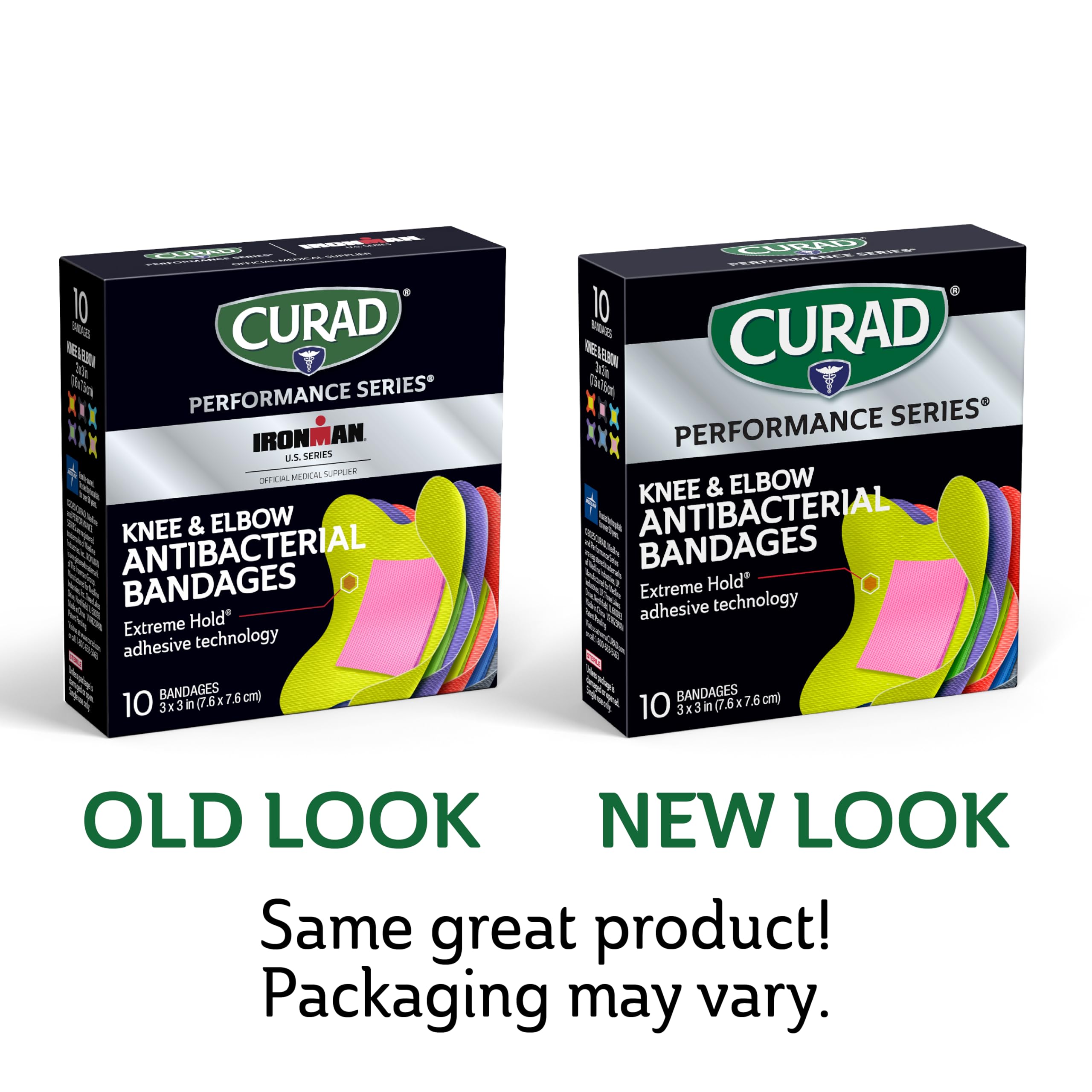 CURAD pack of 3 bandages for active lifestyle protection