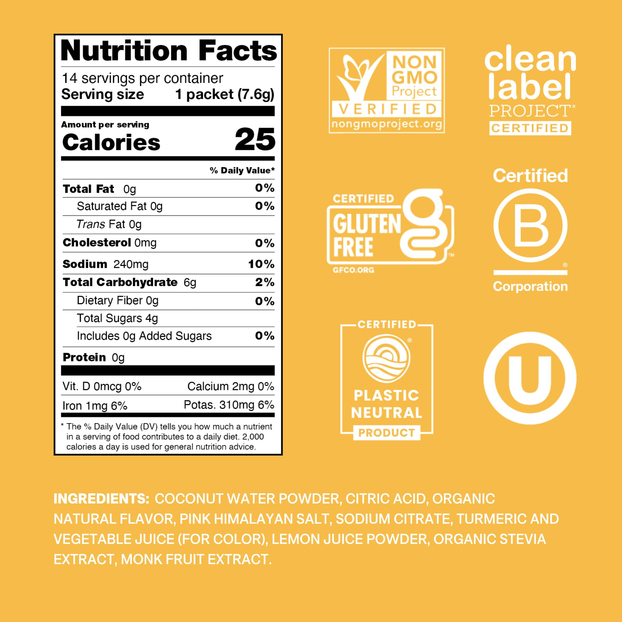 Cure Hydration coconut water ingredients powering plant-based electrolytes