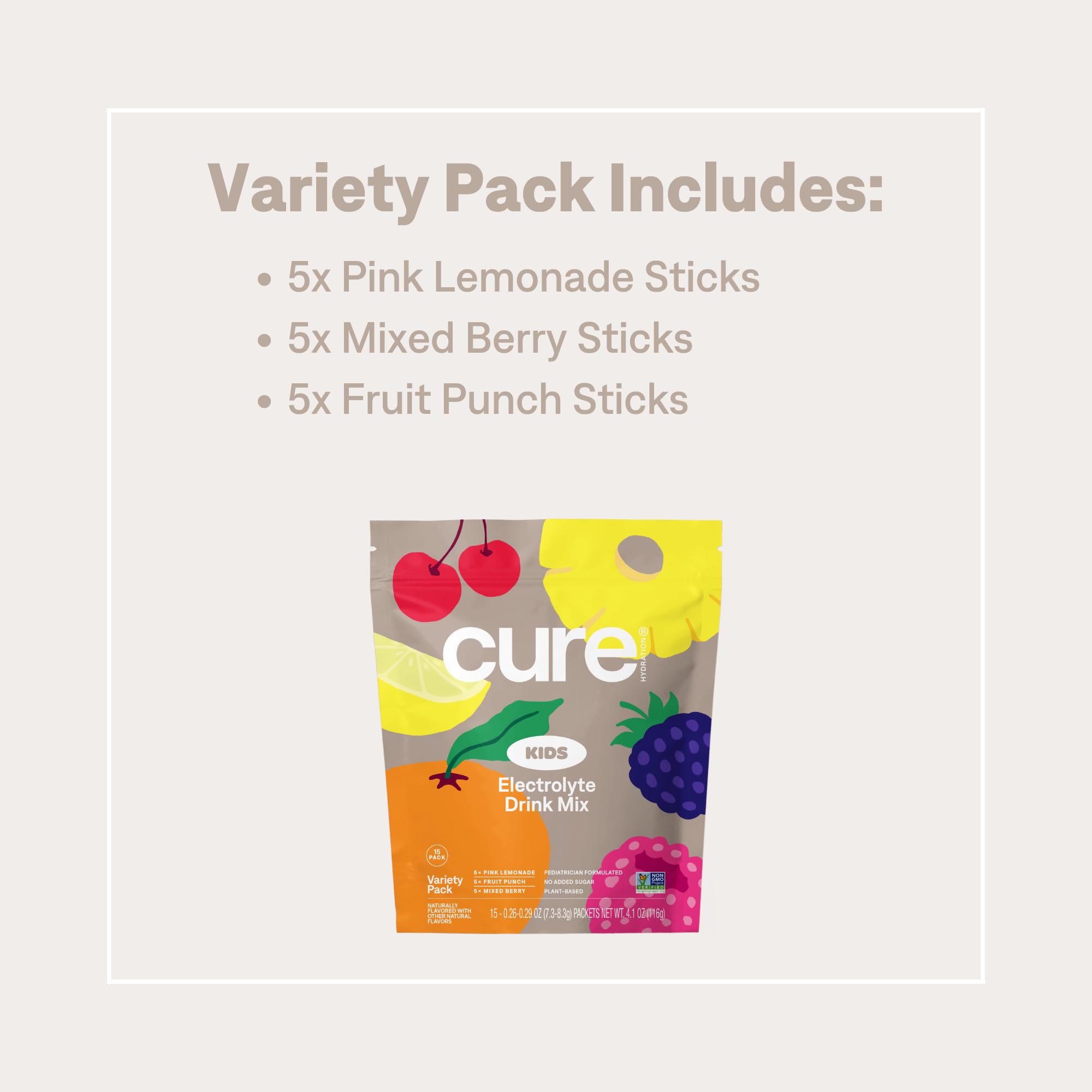 Cure Hydration in a backpack emphasizes school-day hydration