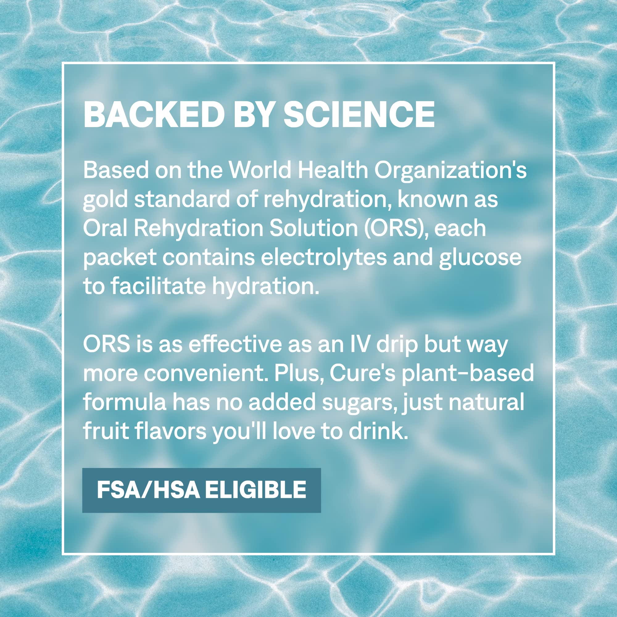 Cure Hydration on-the-go packaging for travel and workouts