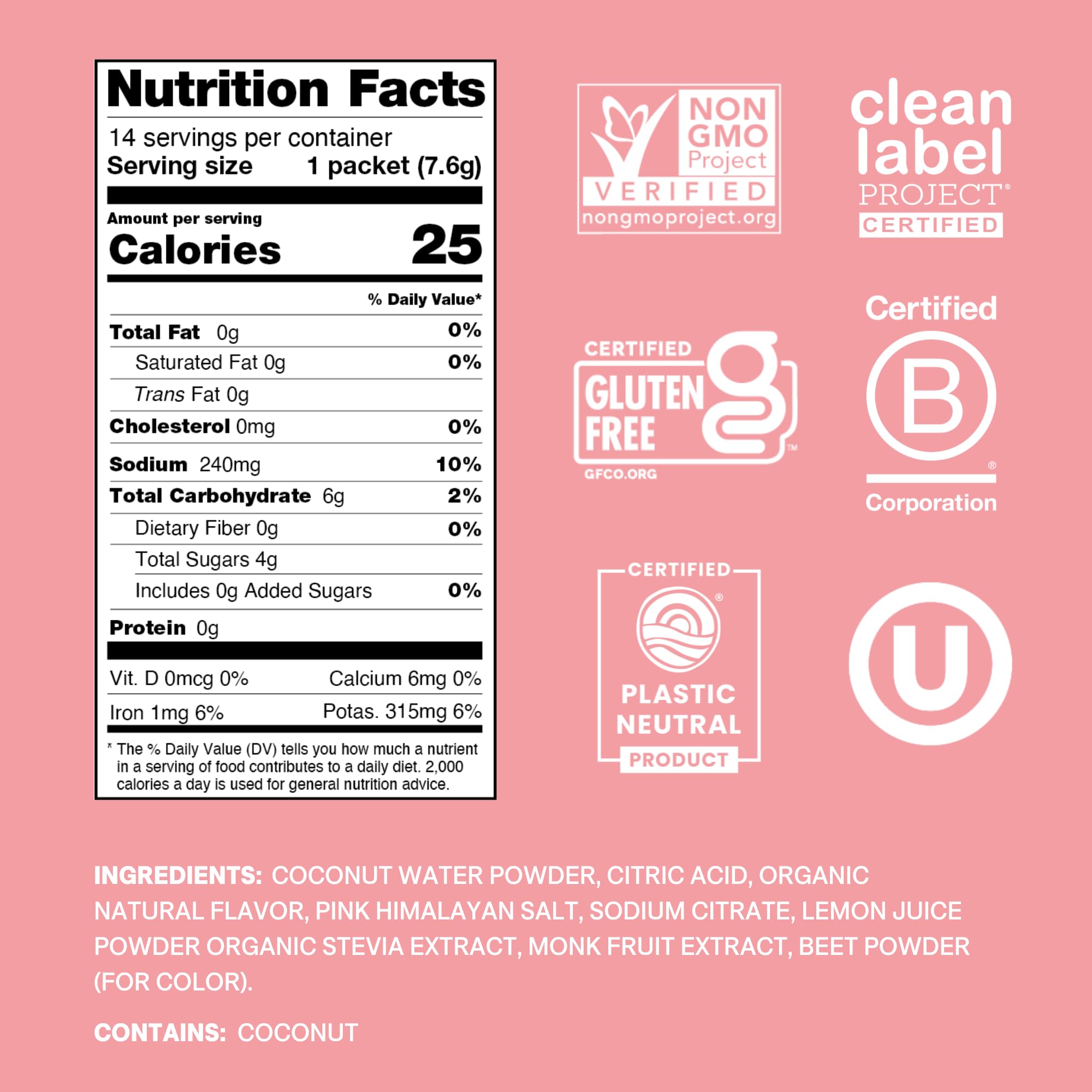Cure Hydration packet poured into a glass for post-workout hydration