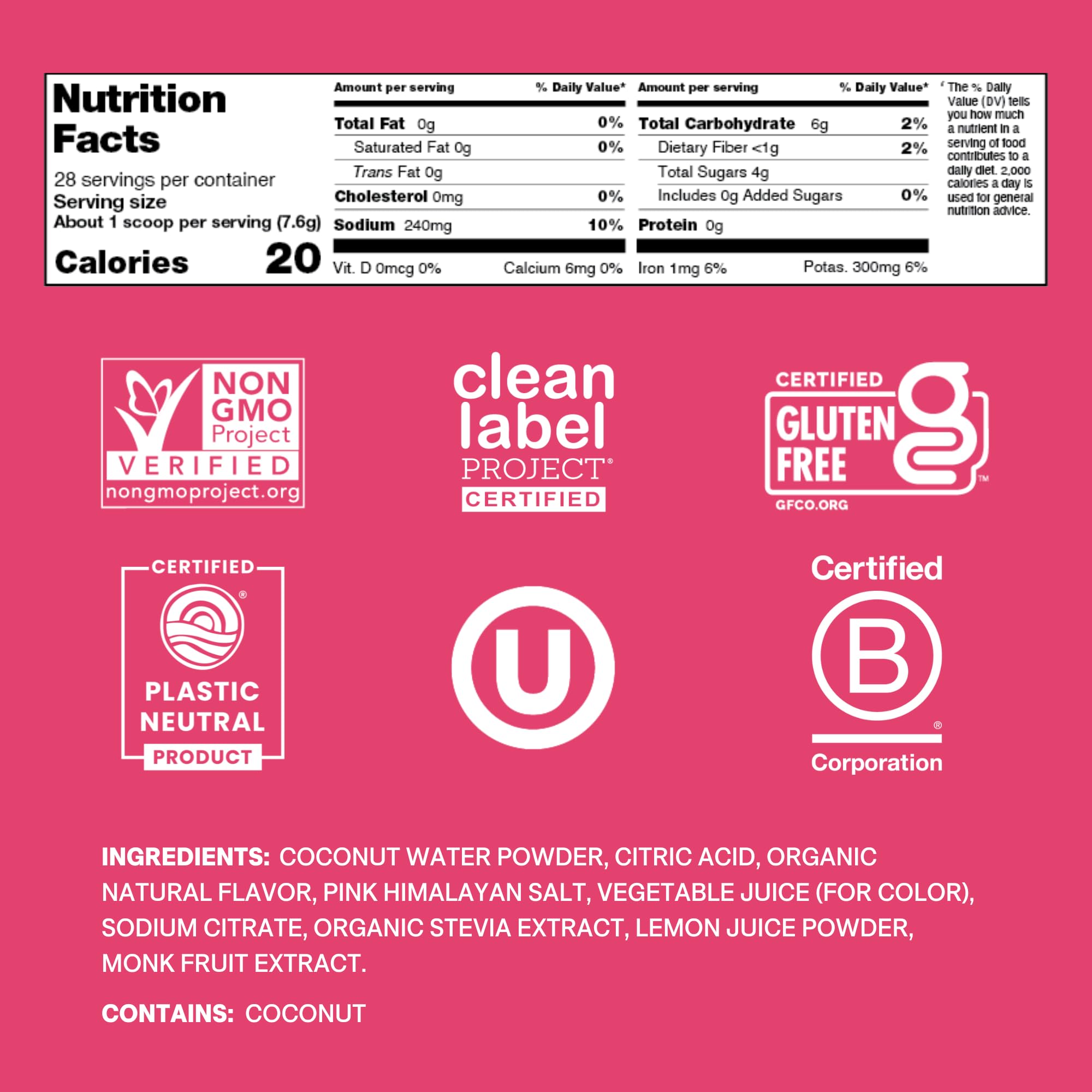 Pouring Cure Hydration Tropical Punch shows quick, electrolyte-rich hydration.