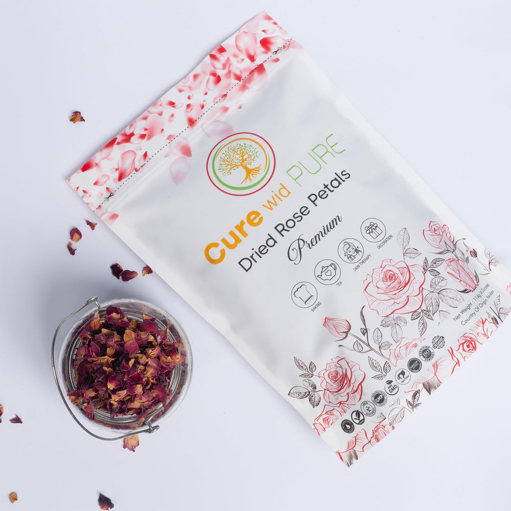 Cure Wid Pure resealable-bag keeps petals fresh and convenient.