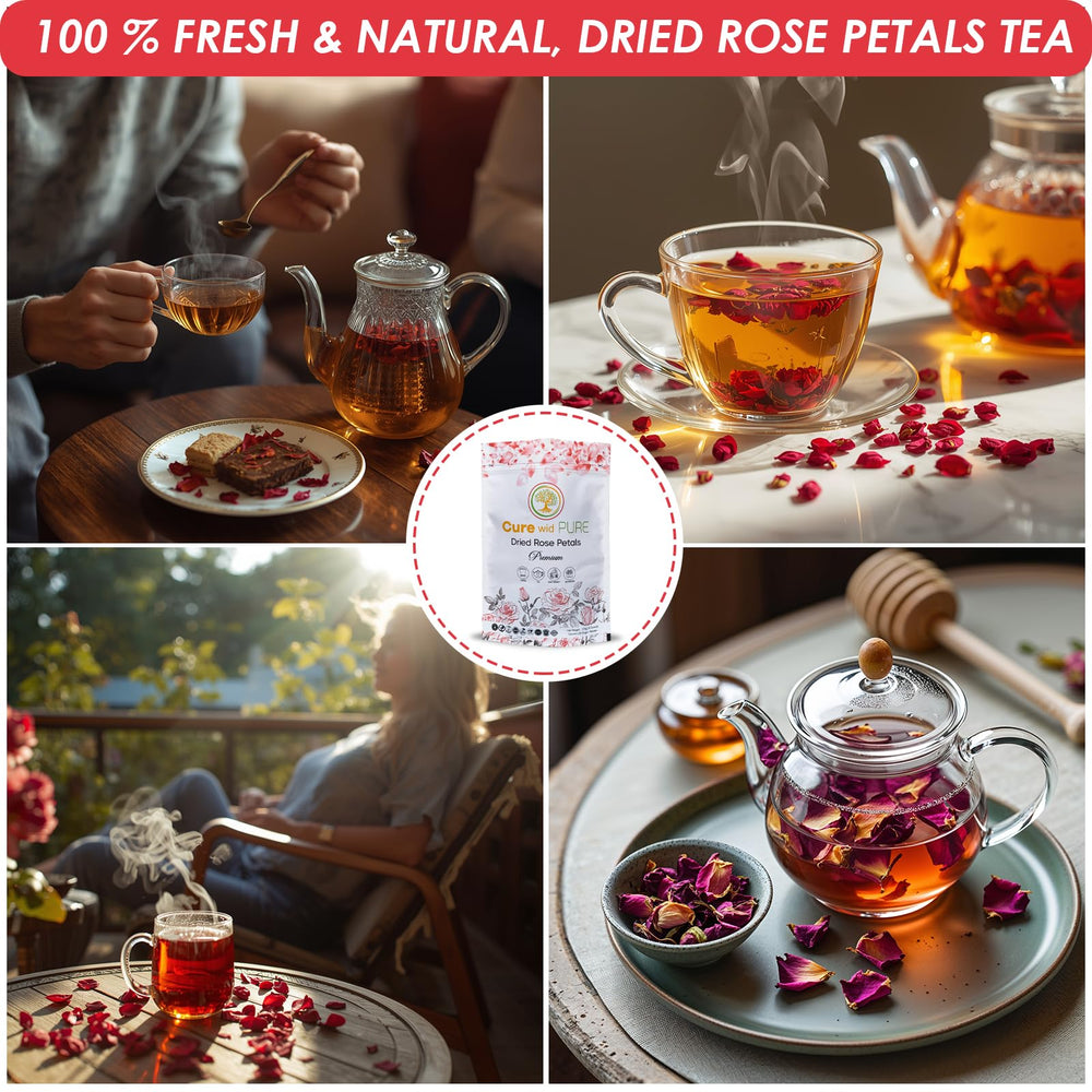 Cure Wid Pure rose petals baking bring floral notes to desserts.