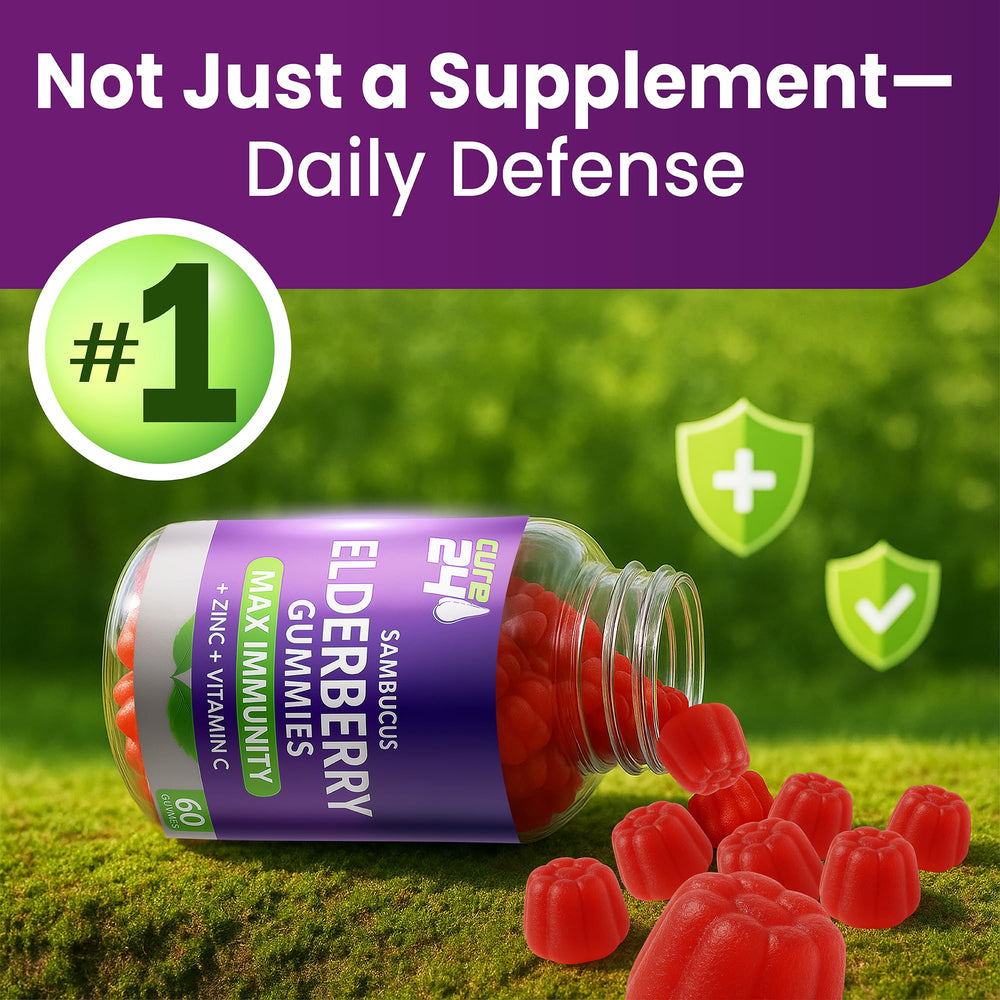 Gummies resting on shelf suggest convenient, on-the-go support.