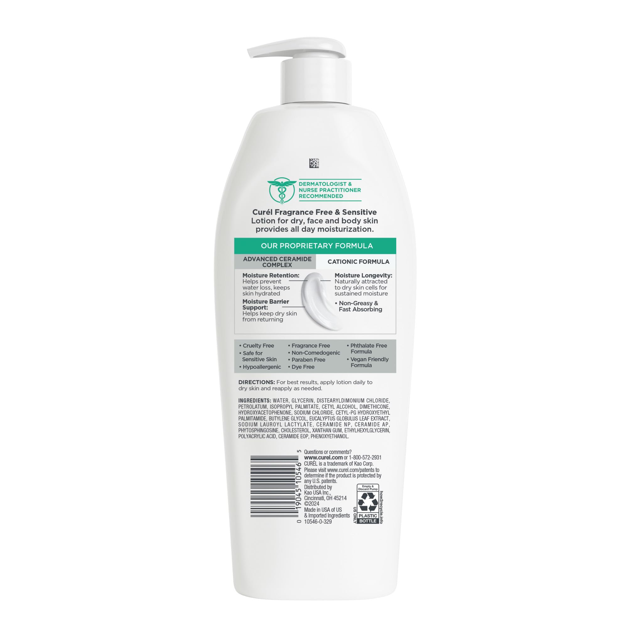 Curél daily healing lotion texture and non greasy finish