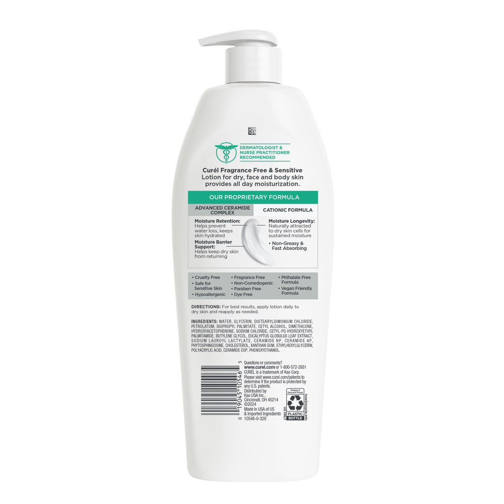 Curél daily healing lotion texture and non greasy finish
