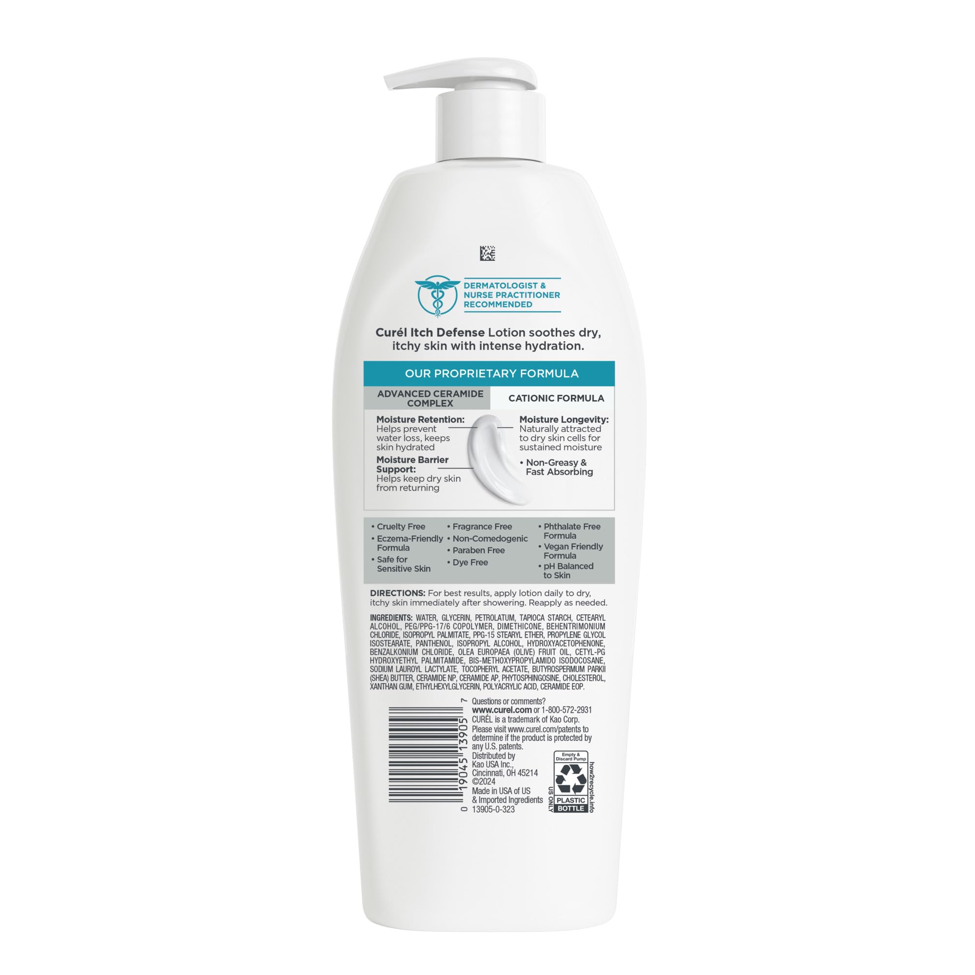 Curél dermatologist-recommended note emphasizes guidance for sensitive skin routines.