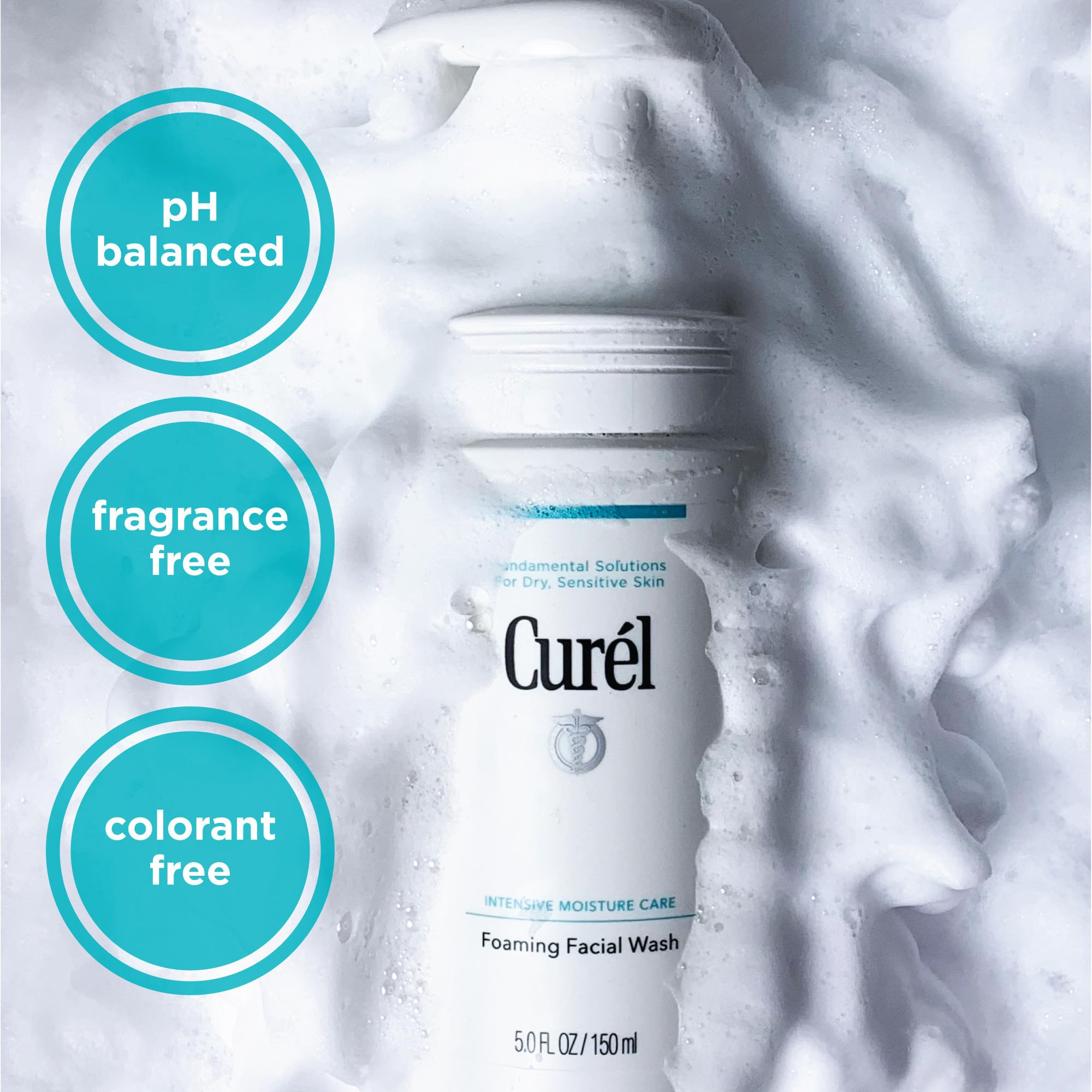 Curel fragrance free formula bottle shown for sensitive skin use