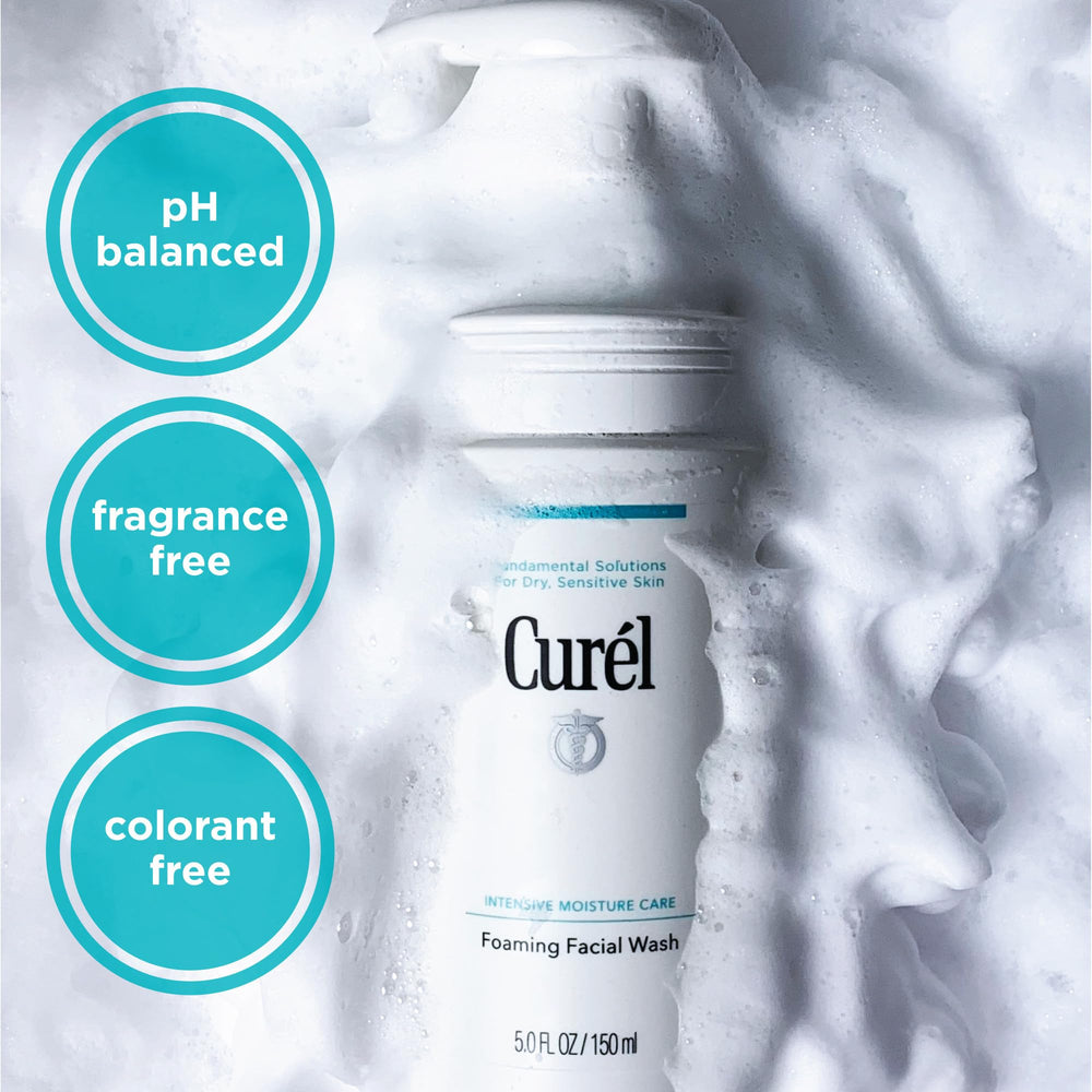 Curel fragrance free formula bottle shown for sensitive skin use
