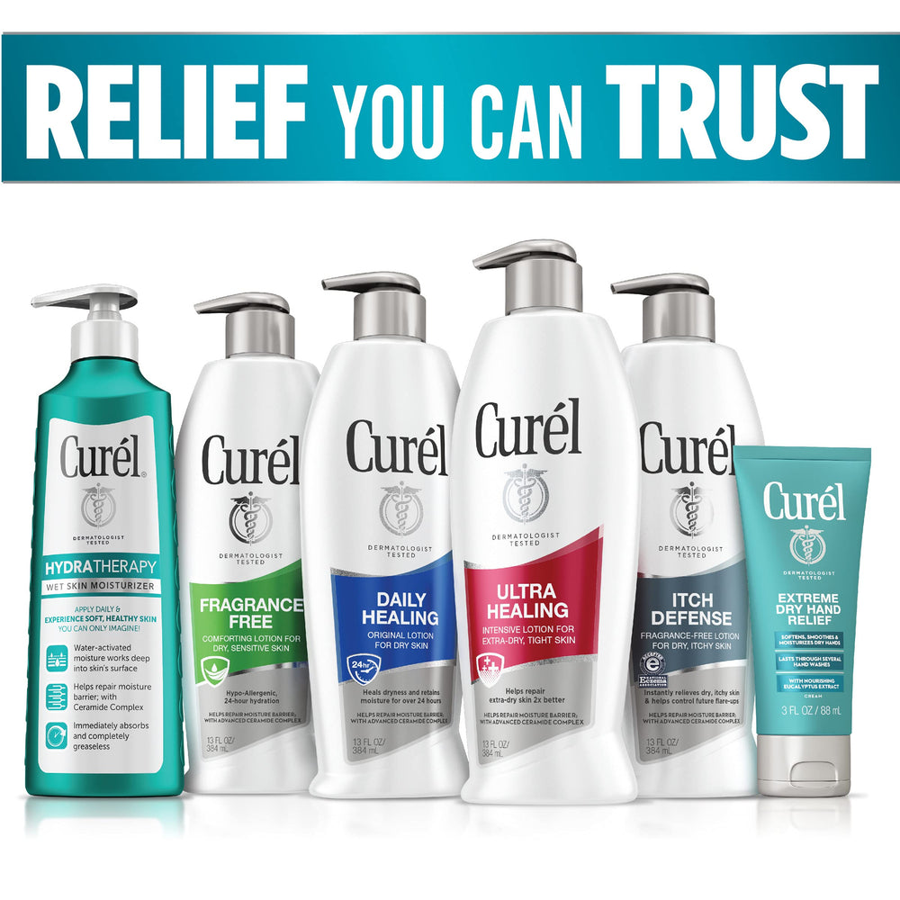 Curel Itch Defense dermatologist recommended cleansing for dry skin.