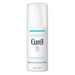Curel Moisture Facial Milk bottle showing gentle hydration for dry skin