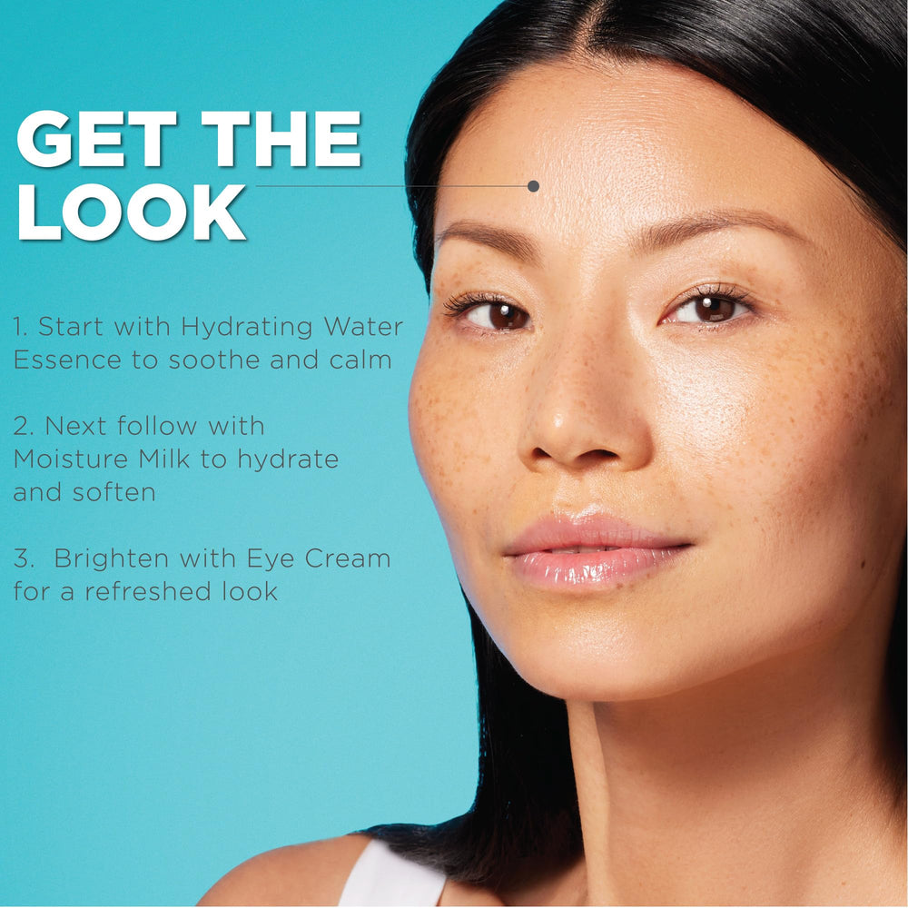 Curel Step Two routine visual showing the two-step moisturizing method