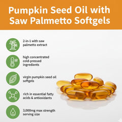 Cures For Life pumpkin seed oil capsules for simple daily supplementation