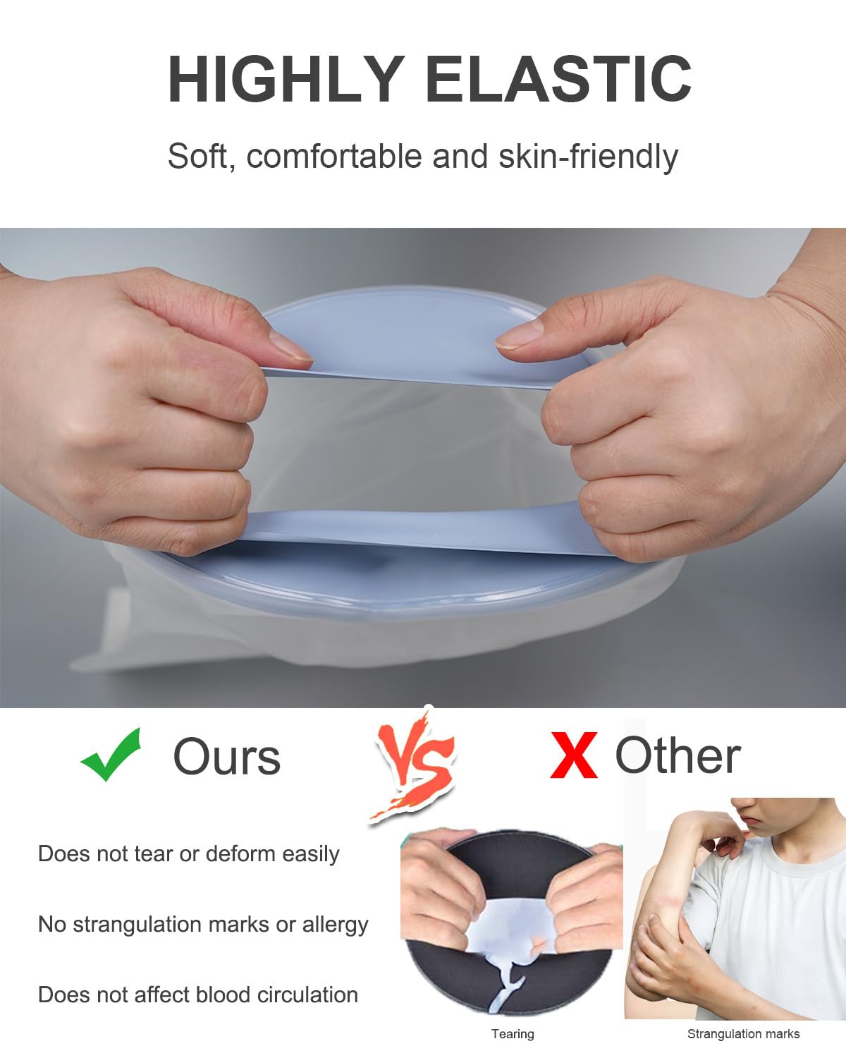 CureSquad reusable cast cover with a convenient hook for storage