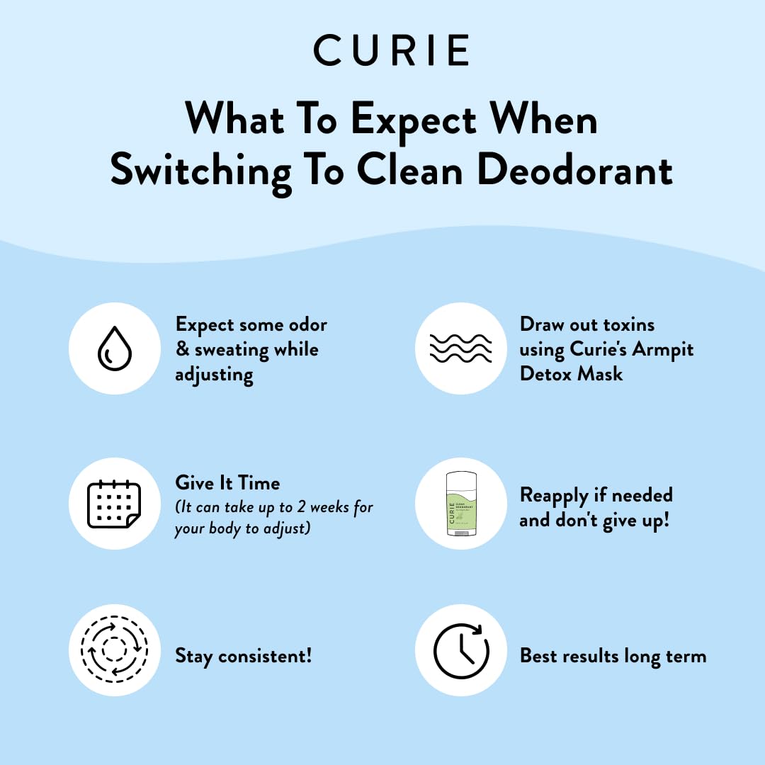 Curie deodorant gentle-on-skin formula for sensitive skin