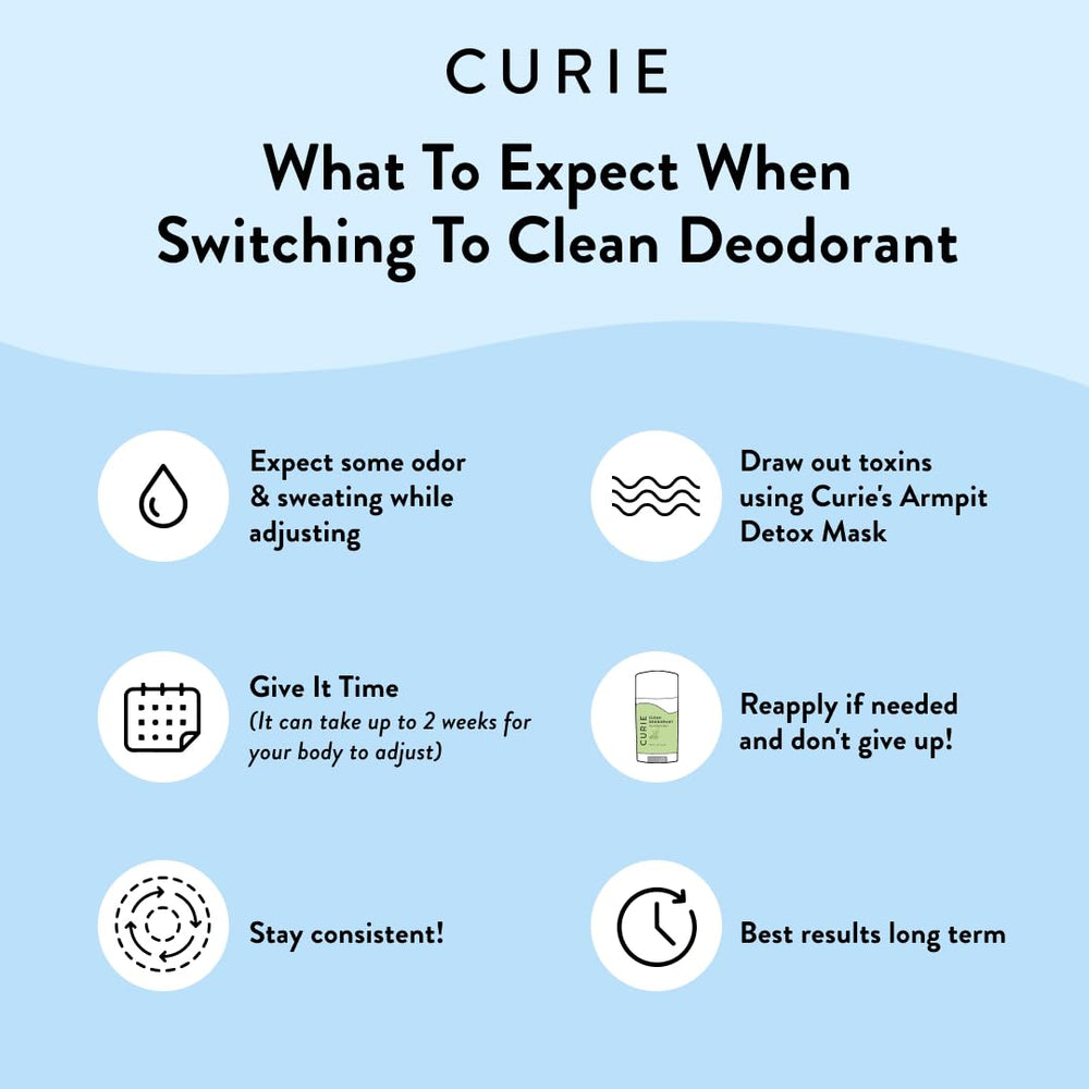 Curie deodorant gentle-on-skin formula for sensitive skin