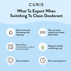 Curie deodorant gentle-on-skin formula for sensitive skin