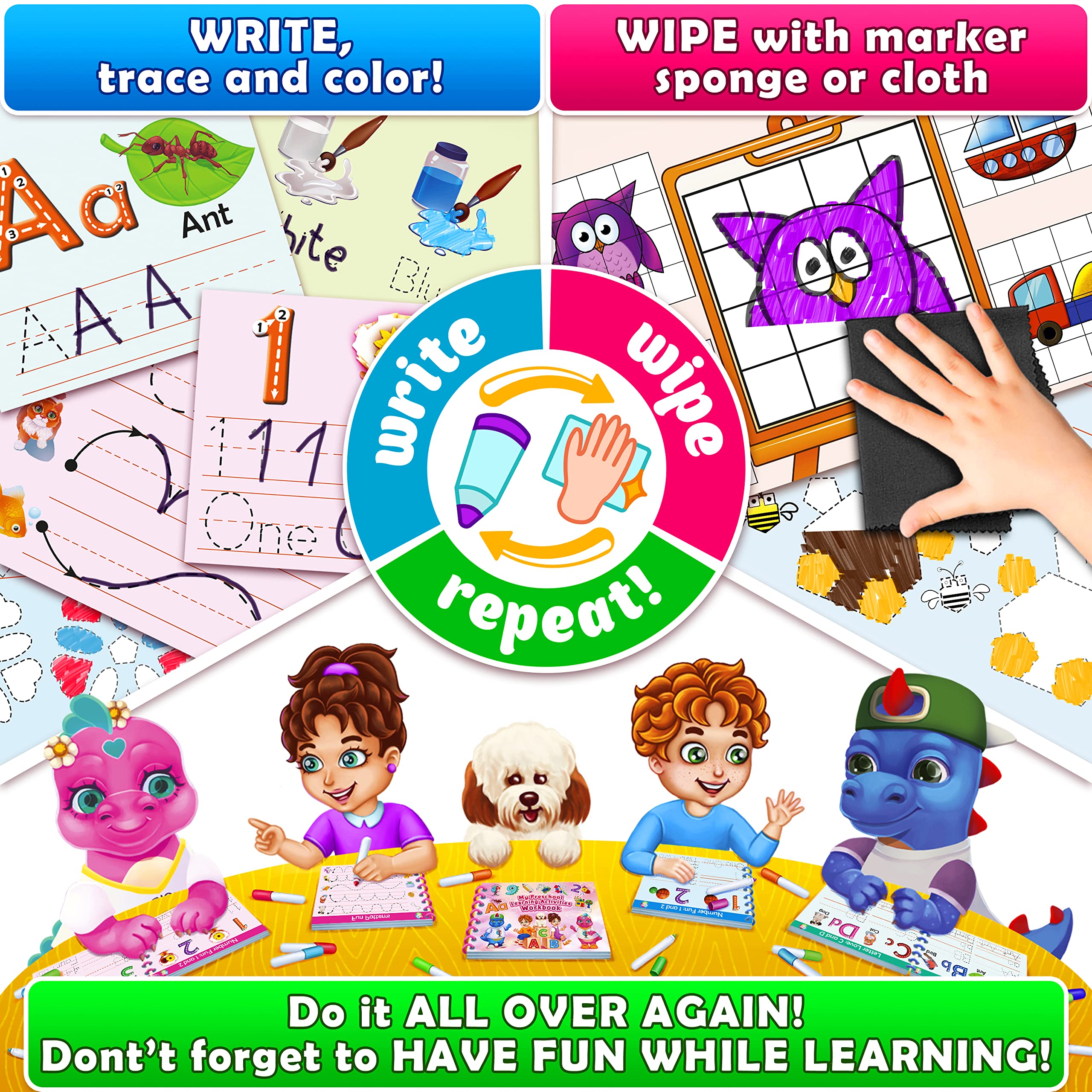 Curious 2 Learn drawing pad and symmetry activities spark creativity.