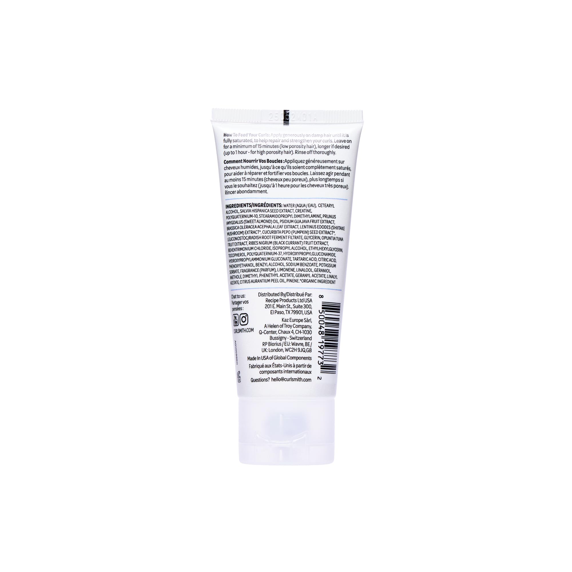 Curlsmith Bond Curl Salve on vanity setup for a curl care routine