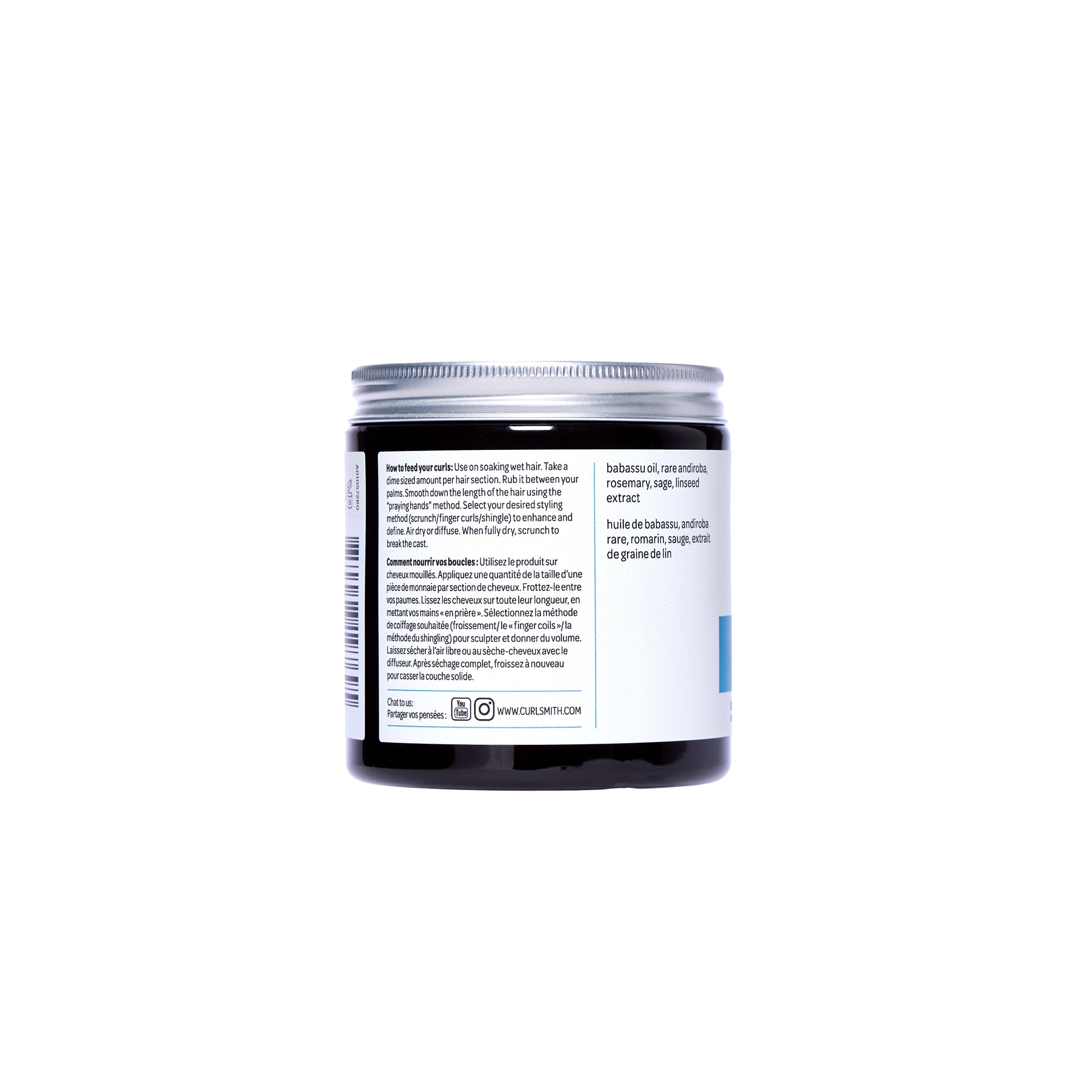 Babassu and avocado oils nourish curls.