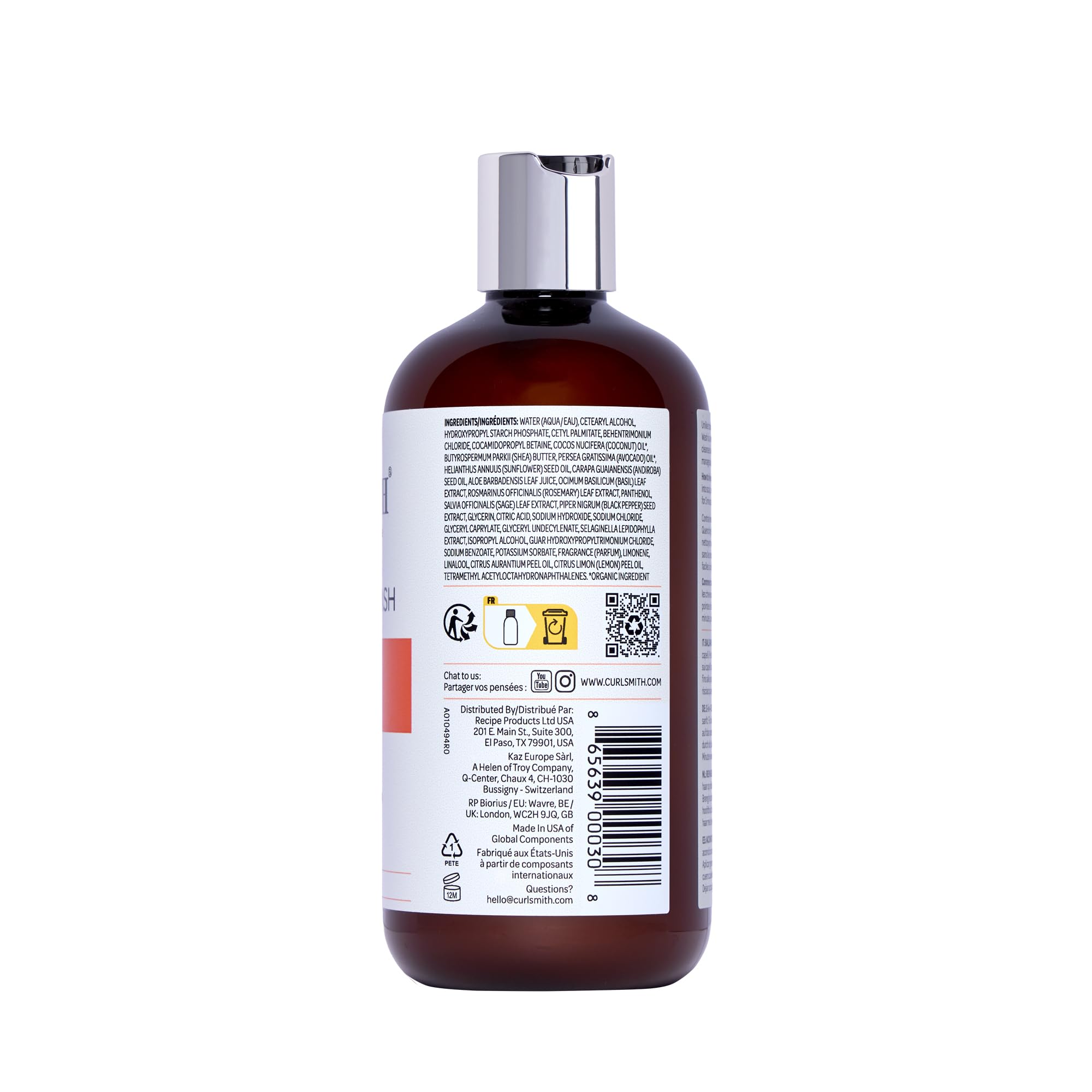 Curlsmith Curl Quenching Conditioning Wash closeup on curl-definition texture