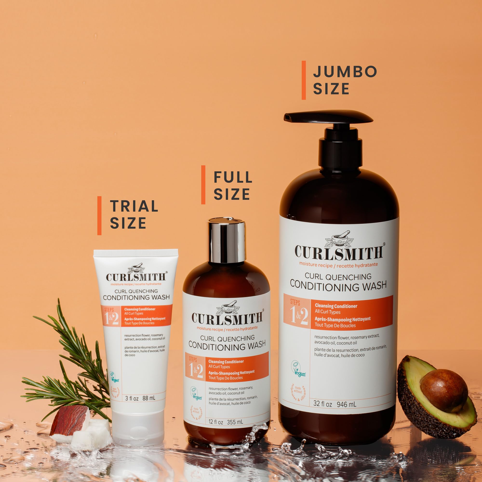 Curlsmith Curl Quenching Conditioning Wash no sulfates or silicones in formula