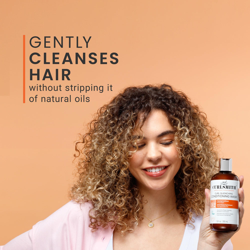 Curlsmith Curl Quenching Conditioning Wash soft hair texture after rinse