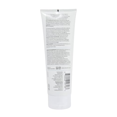 Foamy lather from CURLSMITH Detox Shampoo demonstrates gentle cleansing for all curls