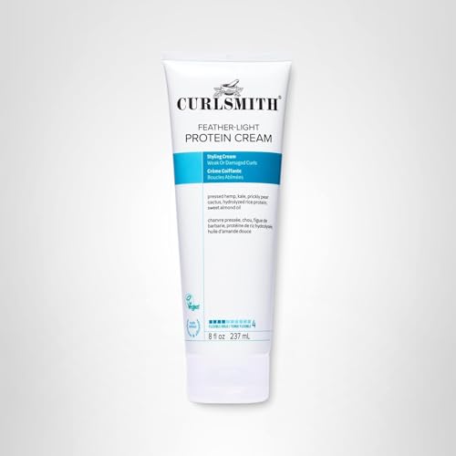 CurlSmith Feather Light Protein Cream humidity-protection shot hints at frizz control.