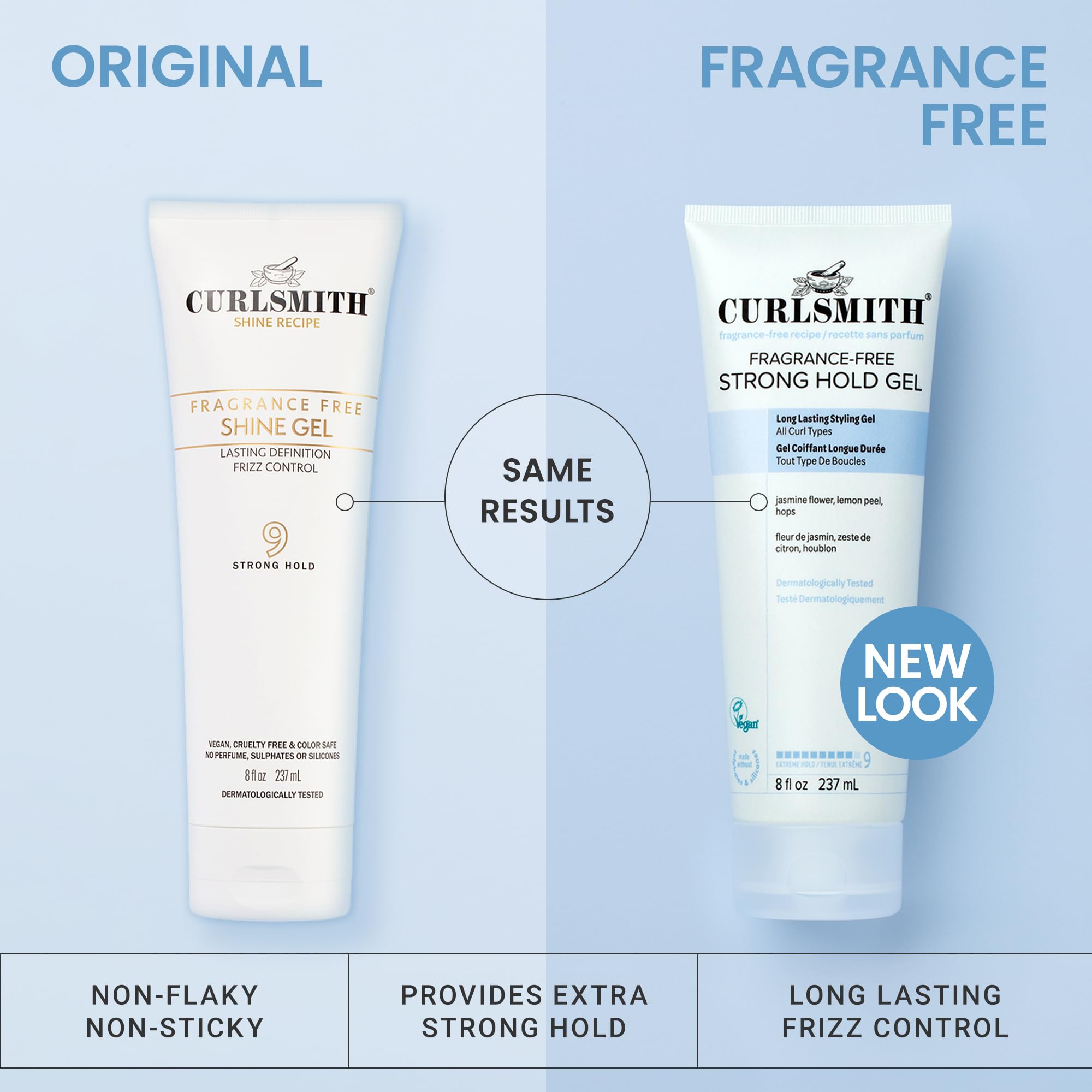 CurlSmith fragrance-free formula suitable for sensitive skin and fragrance allergy
