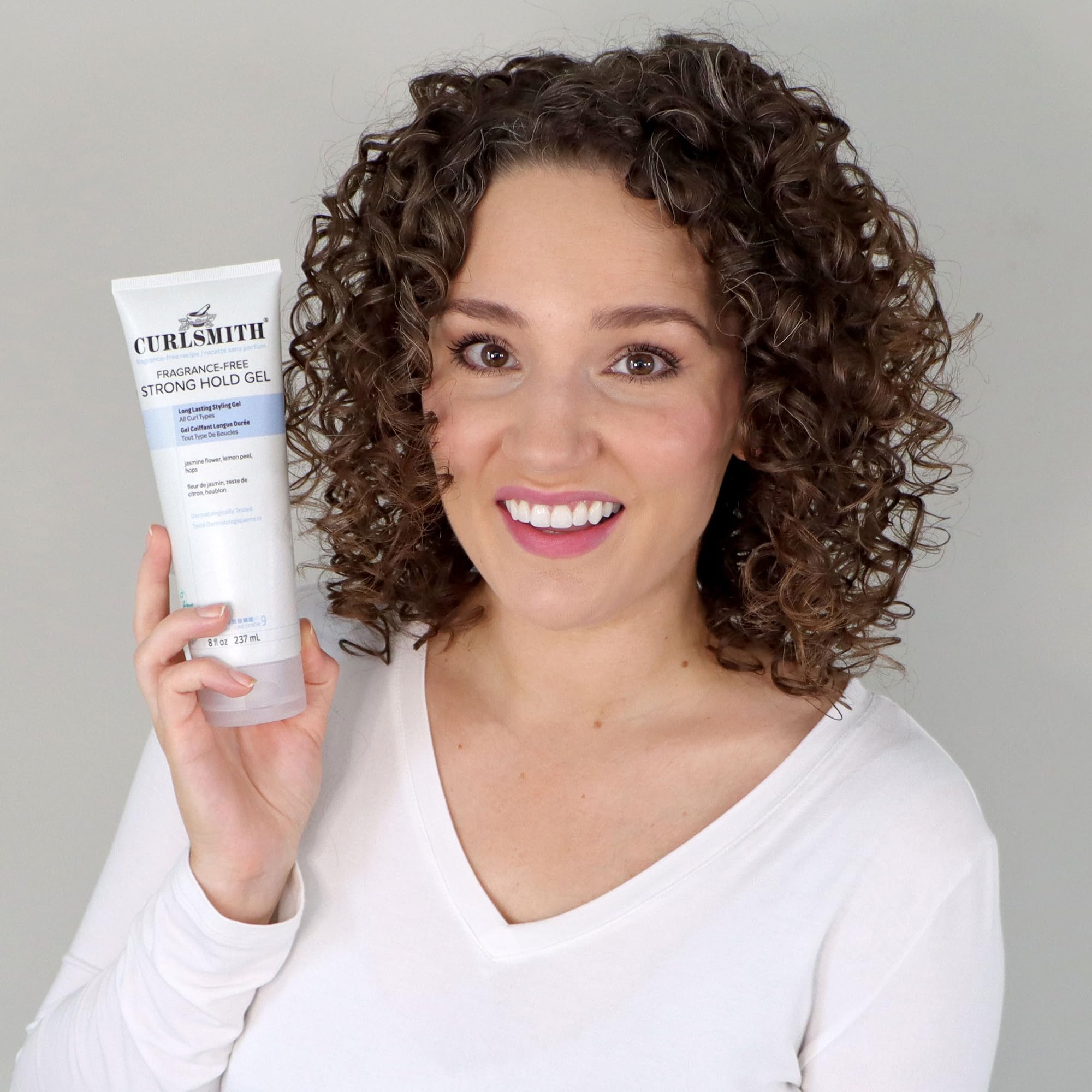 CurlSmith gel helps maintain curl shape without buildup