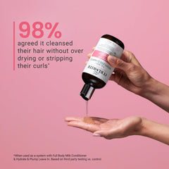 CURLSMITH Full Body Weightless Shampoo volume-testing shows 153% uplift for curls