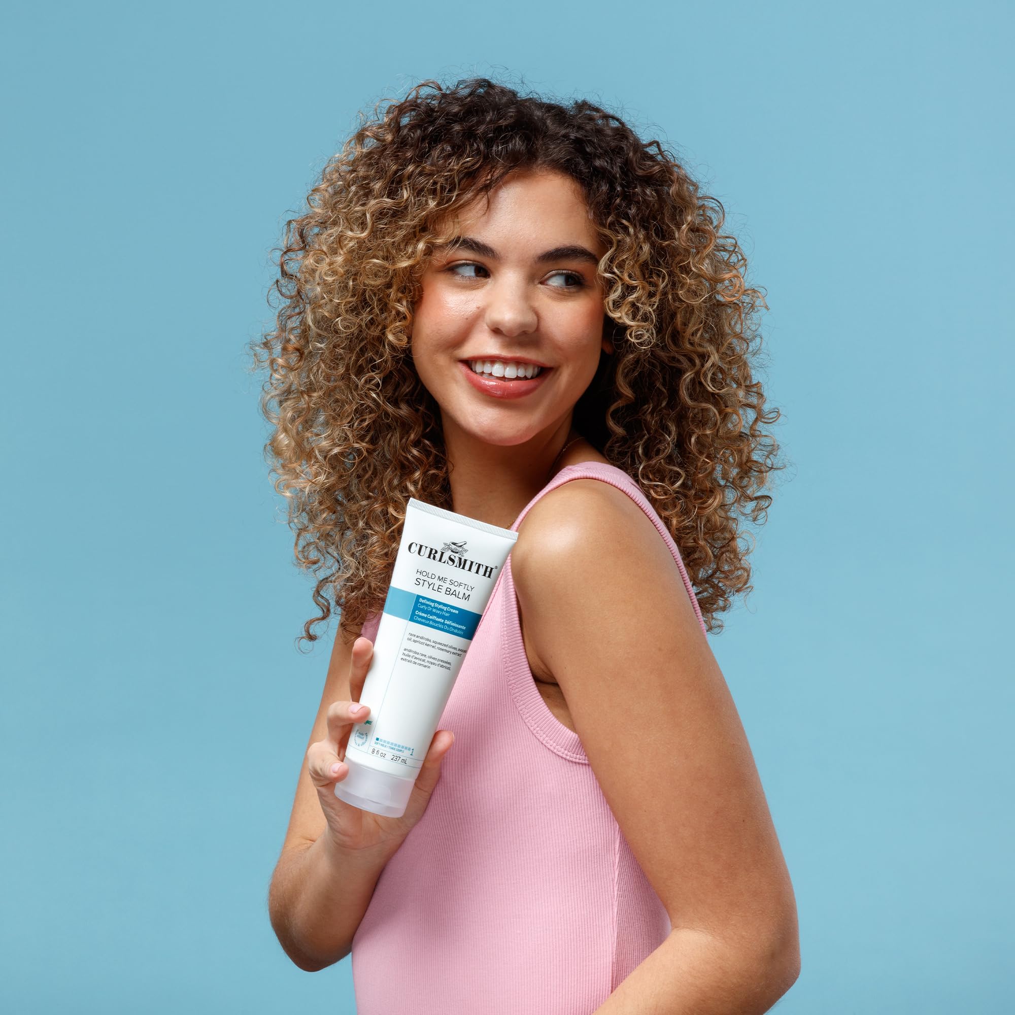 Layering with CURLSMITH strong hold gel for more definition