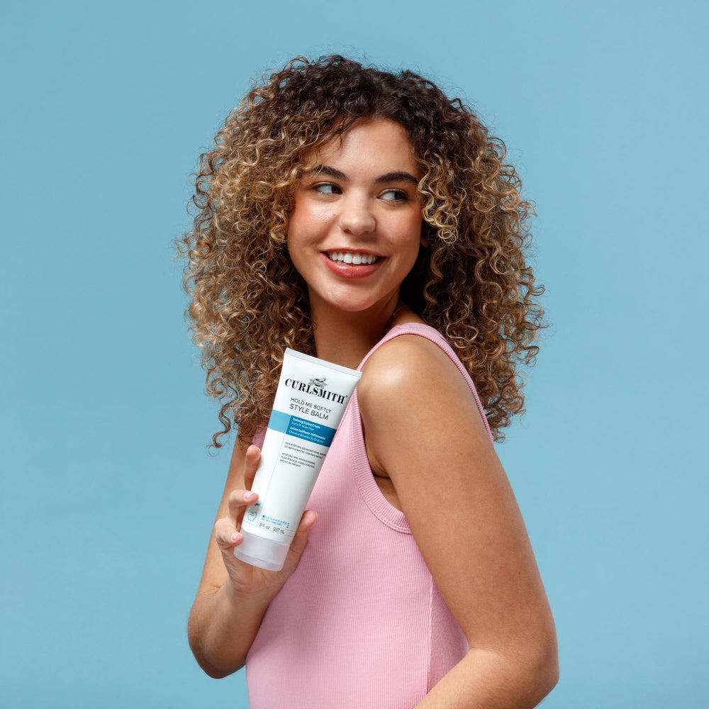 Layering with CURLSMITH strong hold gel for more definition