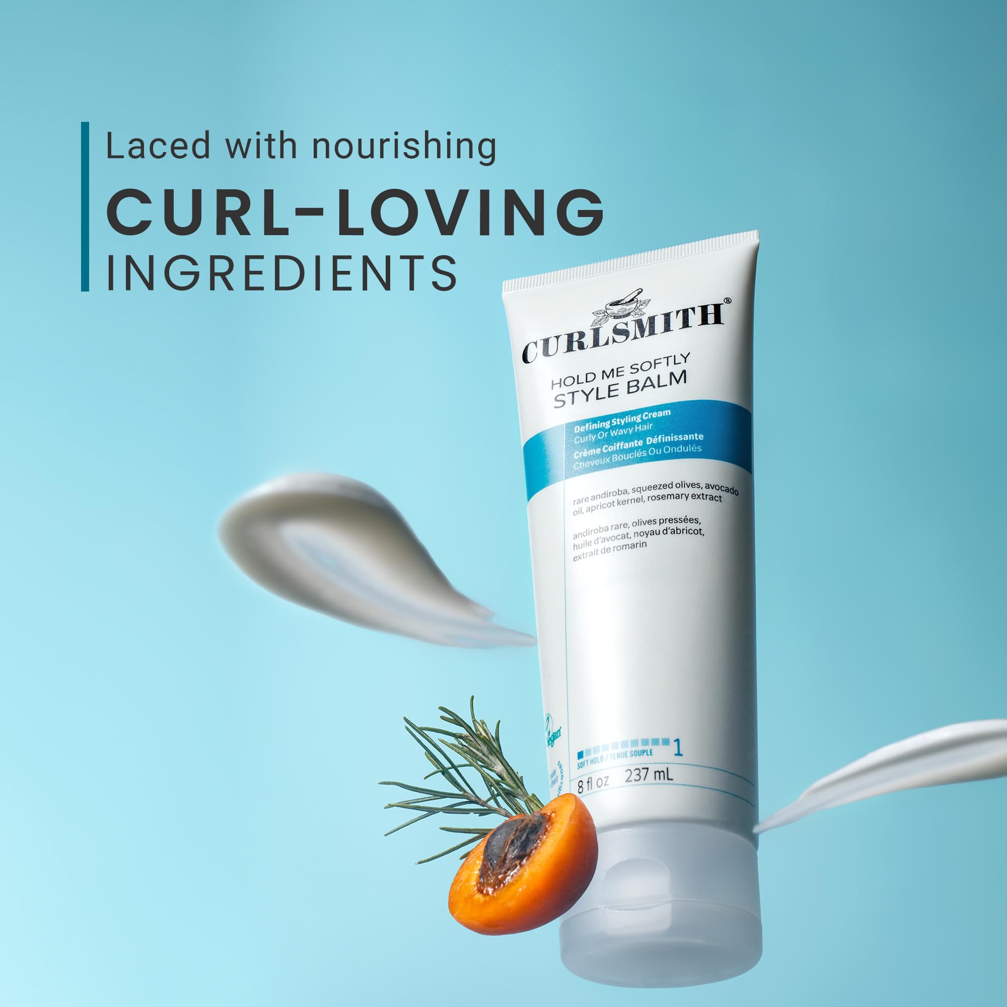 Soft waves formed with CURLSMITH Hold Me Softly Balm on hair
