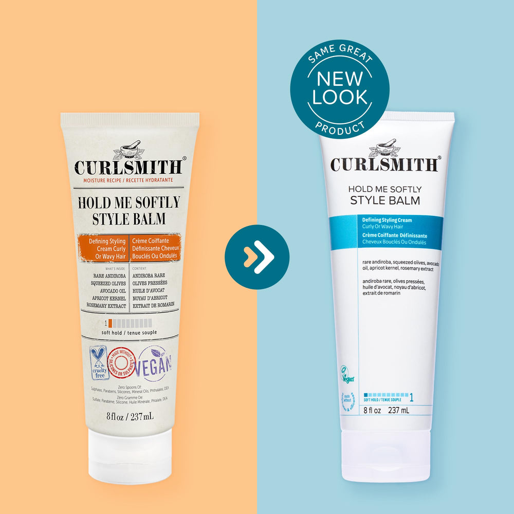 Silky cream texture of CURLSMITH Hold Me Softly Balm up close