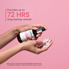 CURLSMITH Hydrate & Plump curls close-up highlighting plumped strands.
