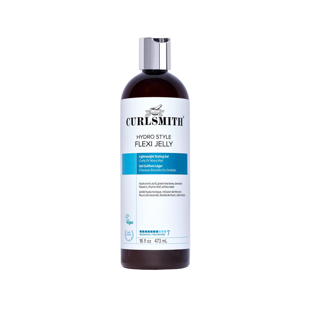 CURLSMITH Hydro Style Flexi-Jelly bottle pour for easy, even application