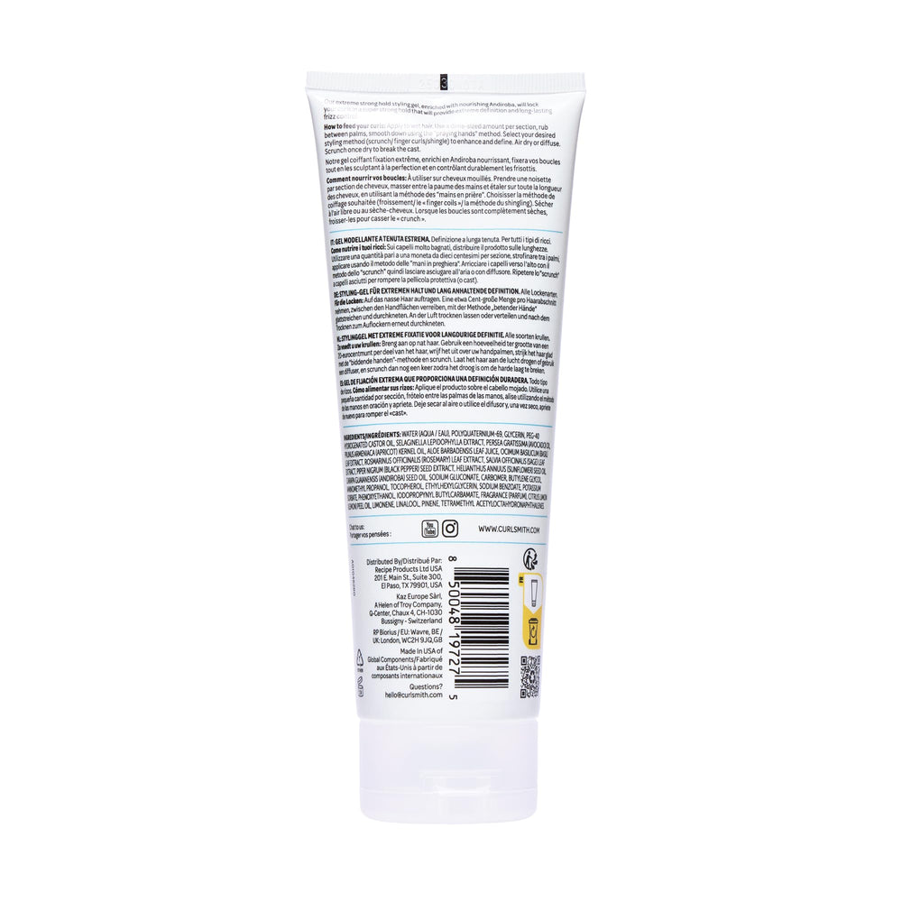 Curlsmith In-Shower Style Fixer color-safe formula protects color while styling.