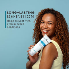 Curlsmith In-Shower Style Fixer scrunching upwards for defined curls