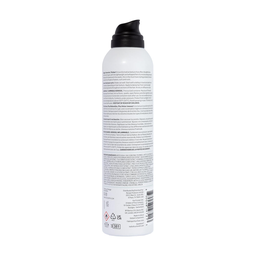 CurlSmith Invincible Volume Mousse brand logo on box.