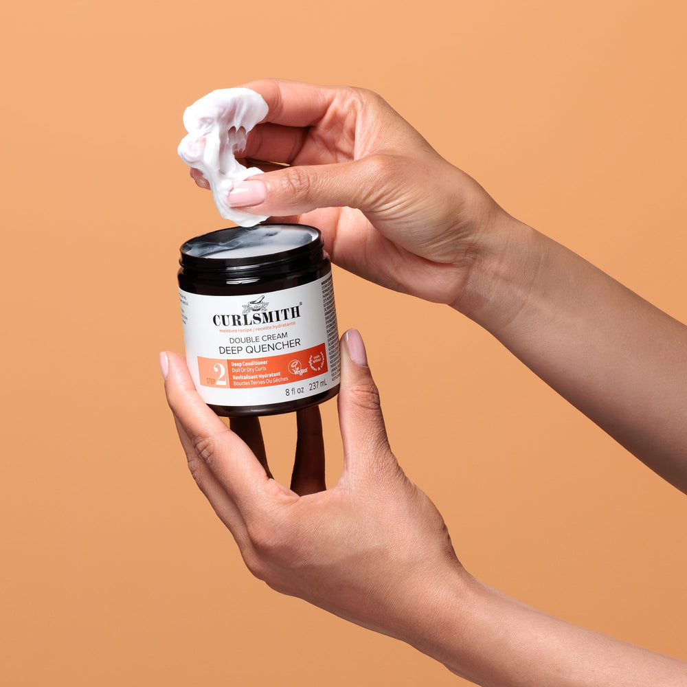 Natural botanical ingredients illustrated for plant-based hair care
