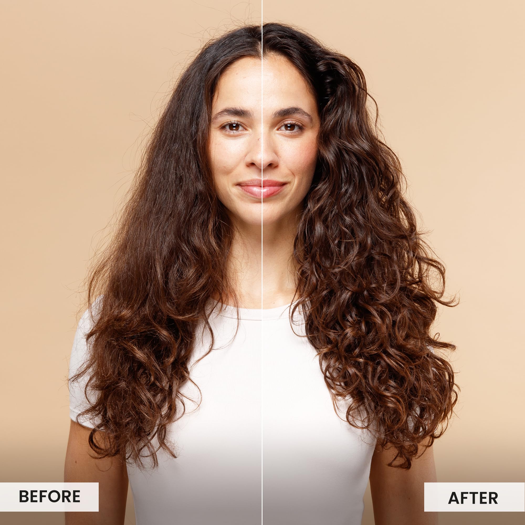 CurlSmith Weightless Air Dry Cream on wet hair during air-dry application demonstrates absorption.