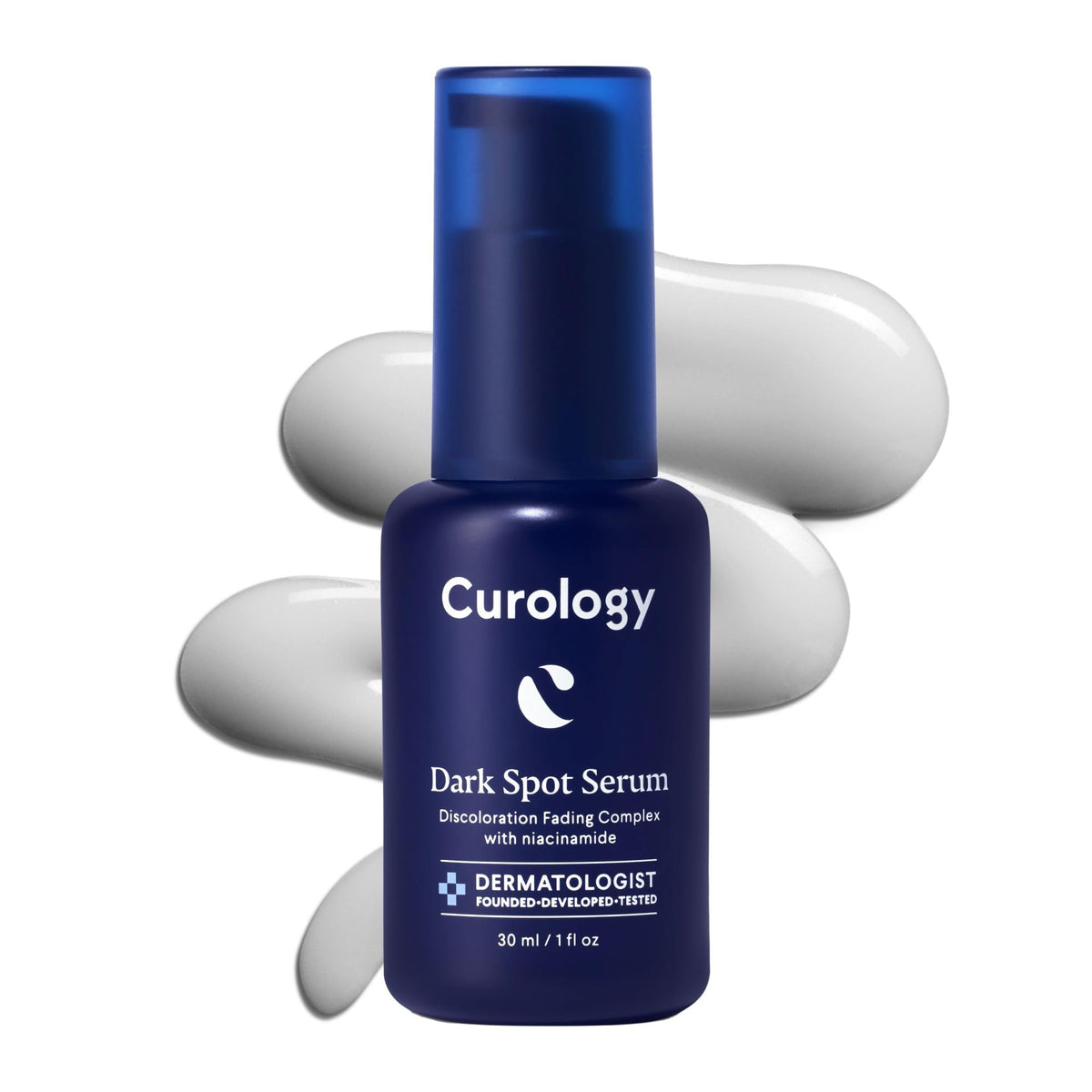 Curology Dark Spot Serum bottle targets discoloration for a smoother complexion