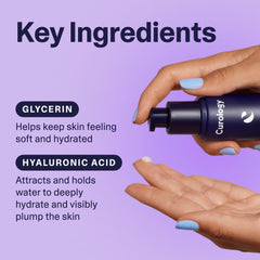 Curology dermatologist-founded brand logo signals science-backed skincare.