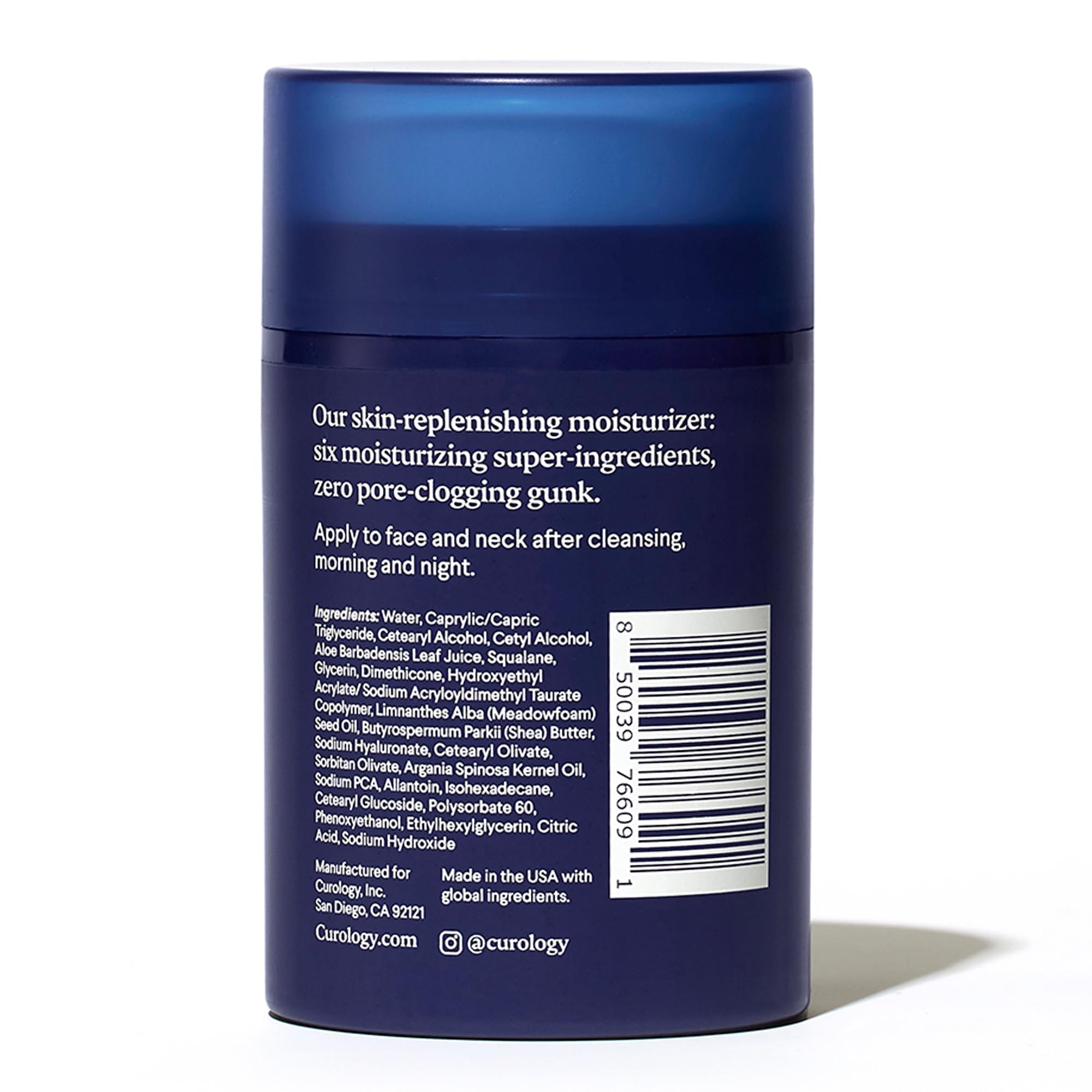 Curology packaging displays cruelty-free and dermatologist-founded branding