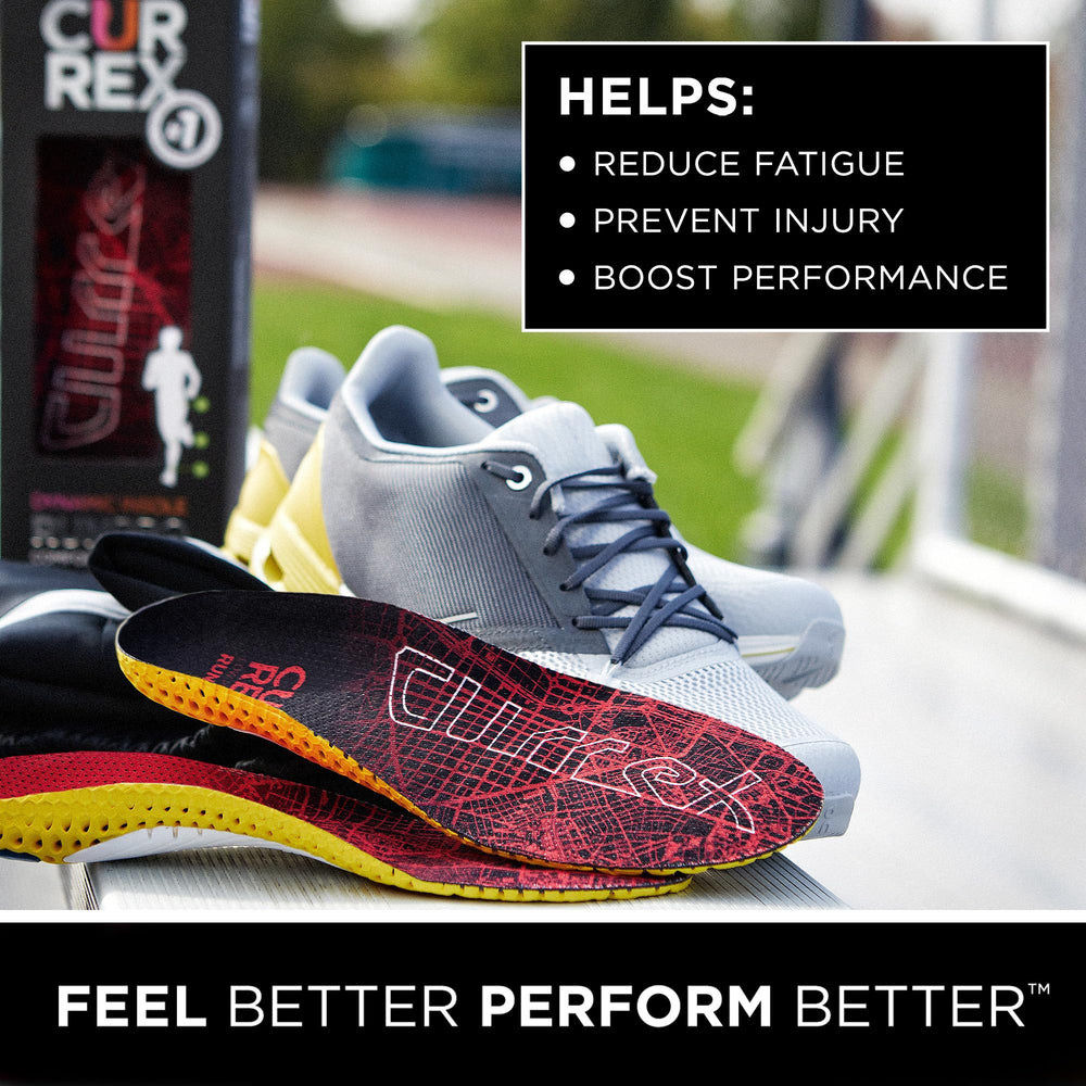 Currex RunPRO 3D arch support enhances stability for long-distance runs
