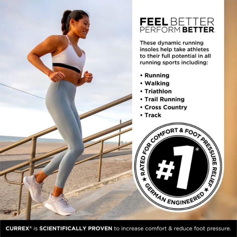 Currex RunPro insole low-arch support securely fits flat feet